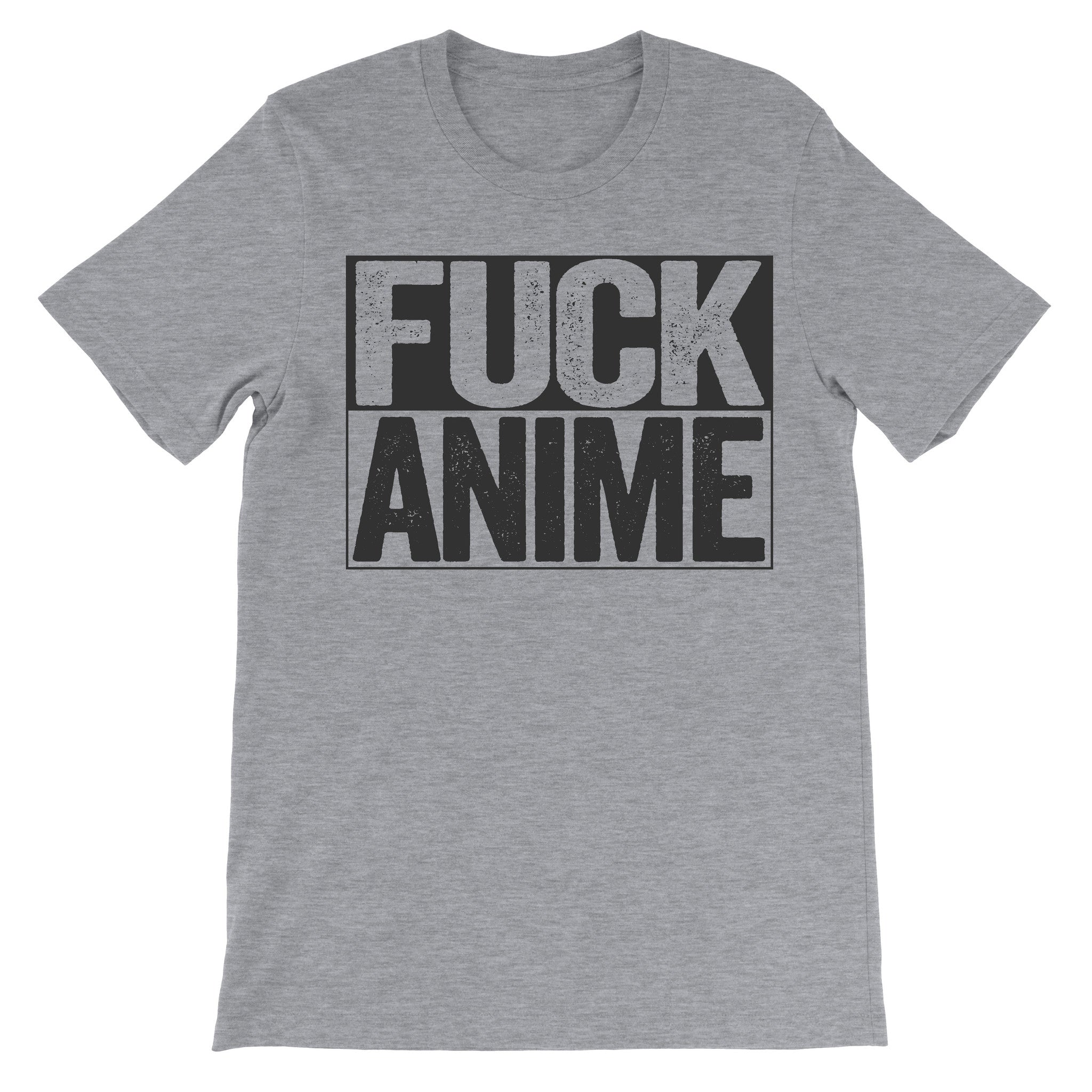 Fuck Anime grey tshirt