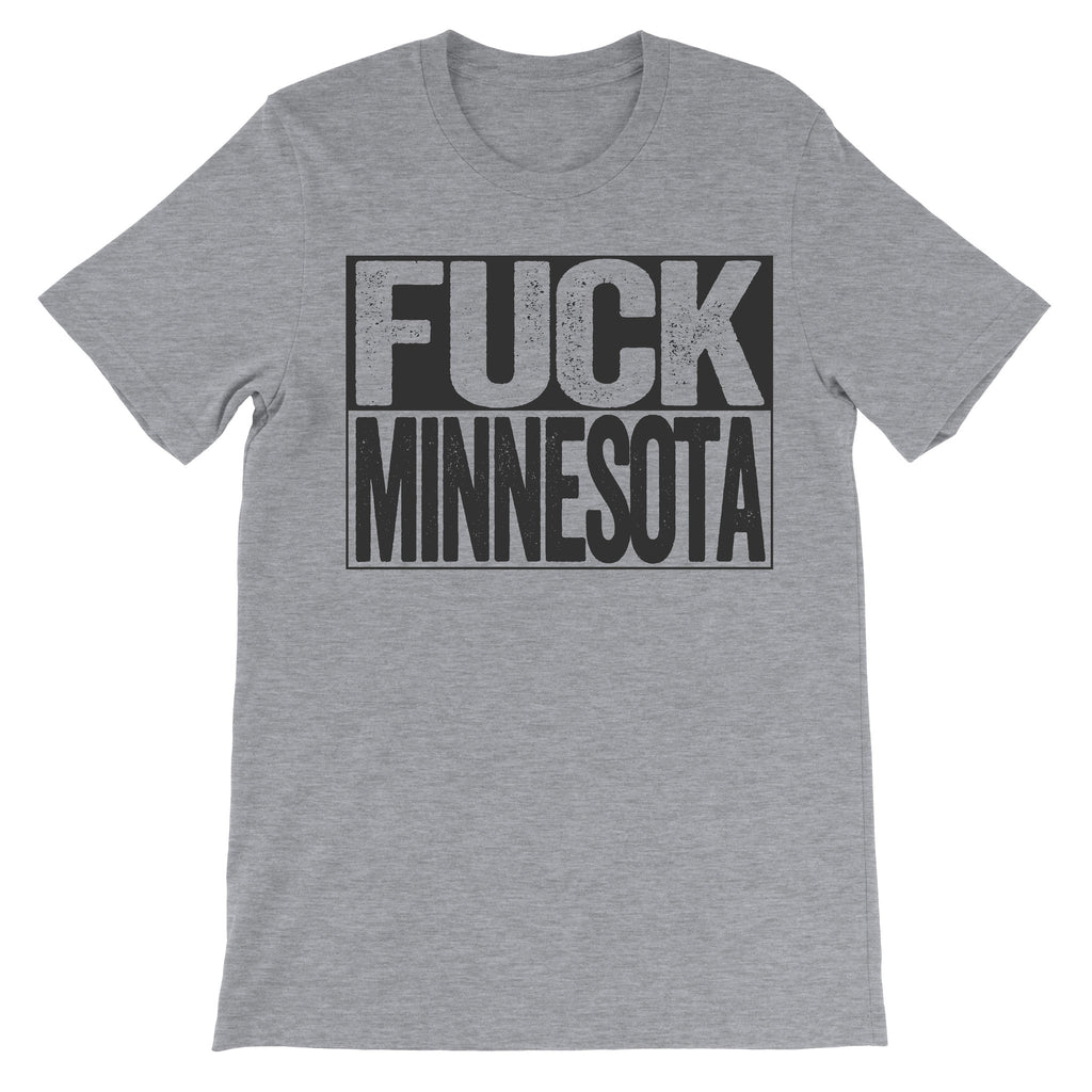 Fuck Minnesota grey subversive tshirt