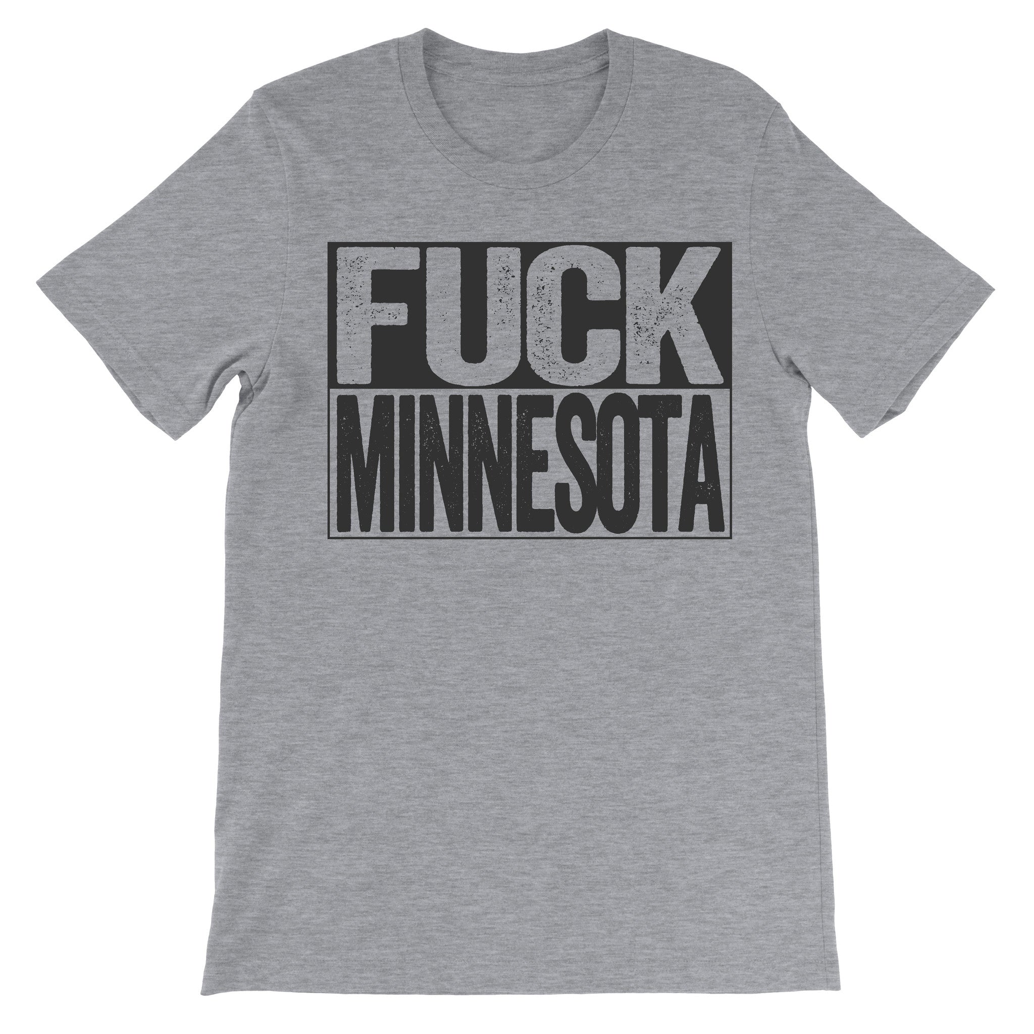 Fuck Minnesota grey subversive tshirt