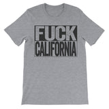 Fuck California grey trendy tshirt