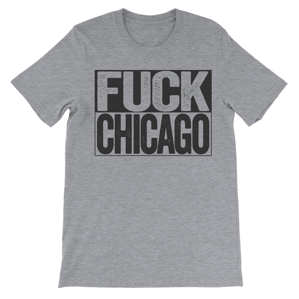 fuck chicago grey tee