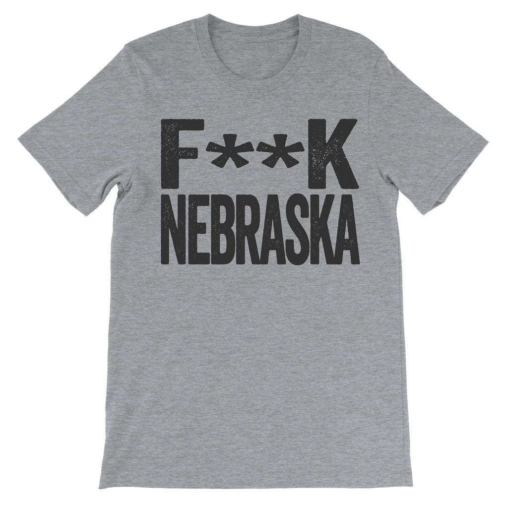 fuck nebraska grey apparel