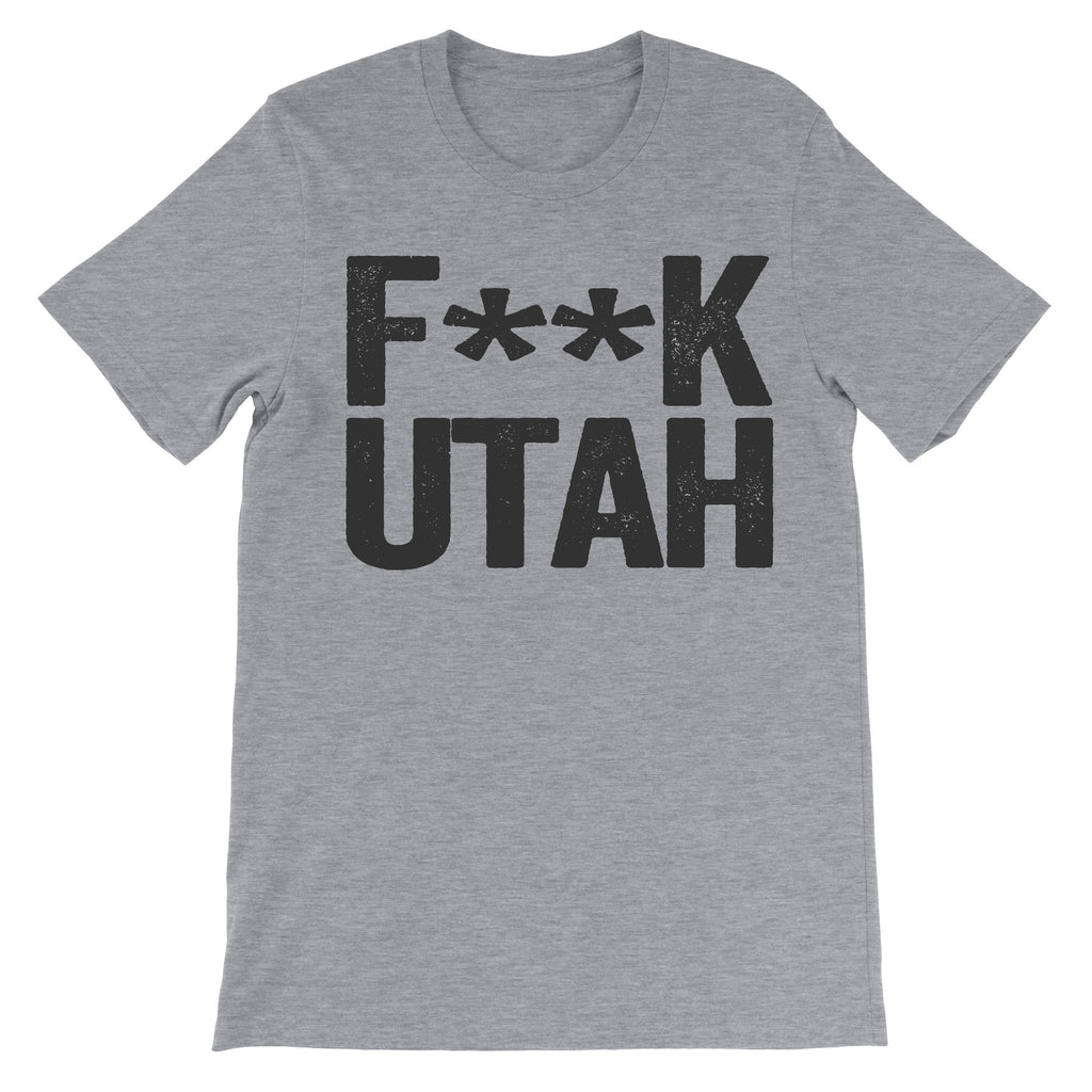 Fuck Utah grey trendy tee