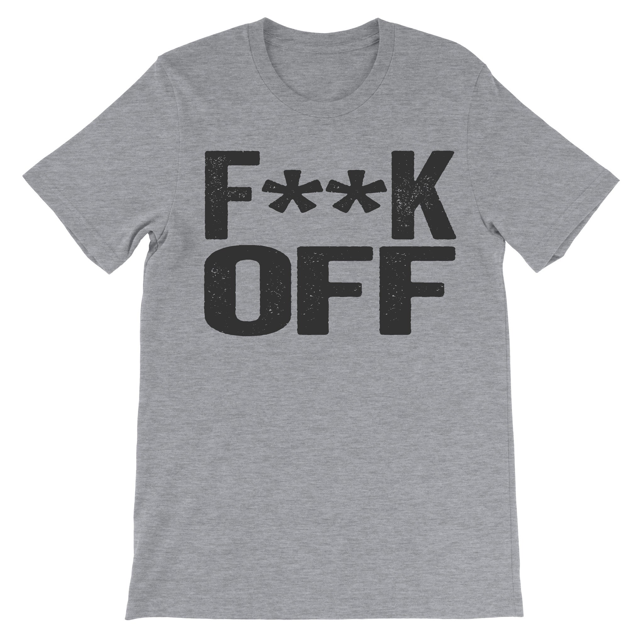 Fuck Off grey Censored tee