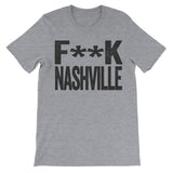 top that says fuck nashville