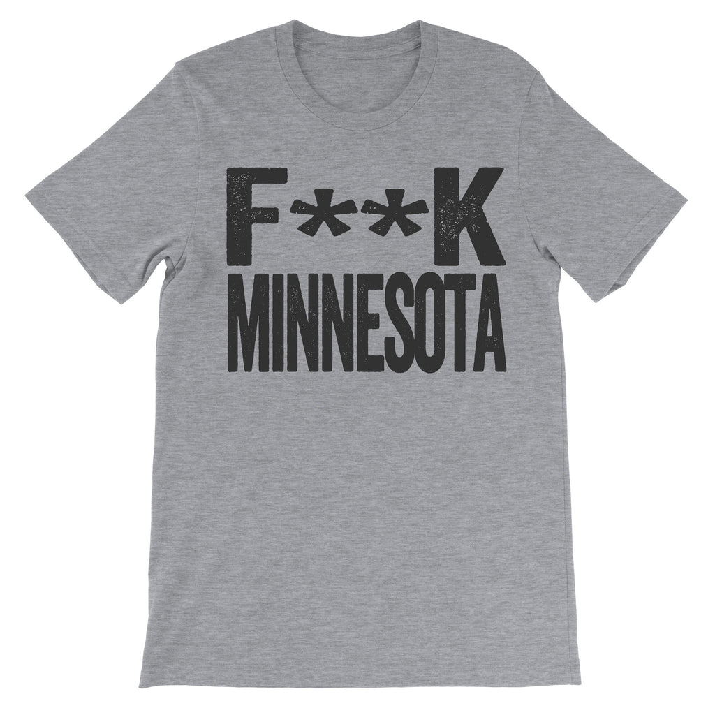 Fuck Minnesota grey subversive tee