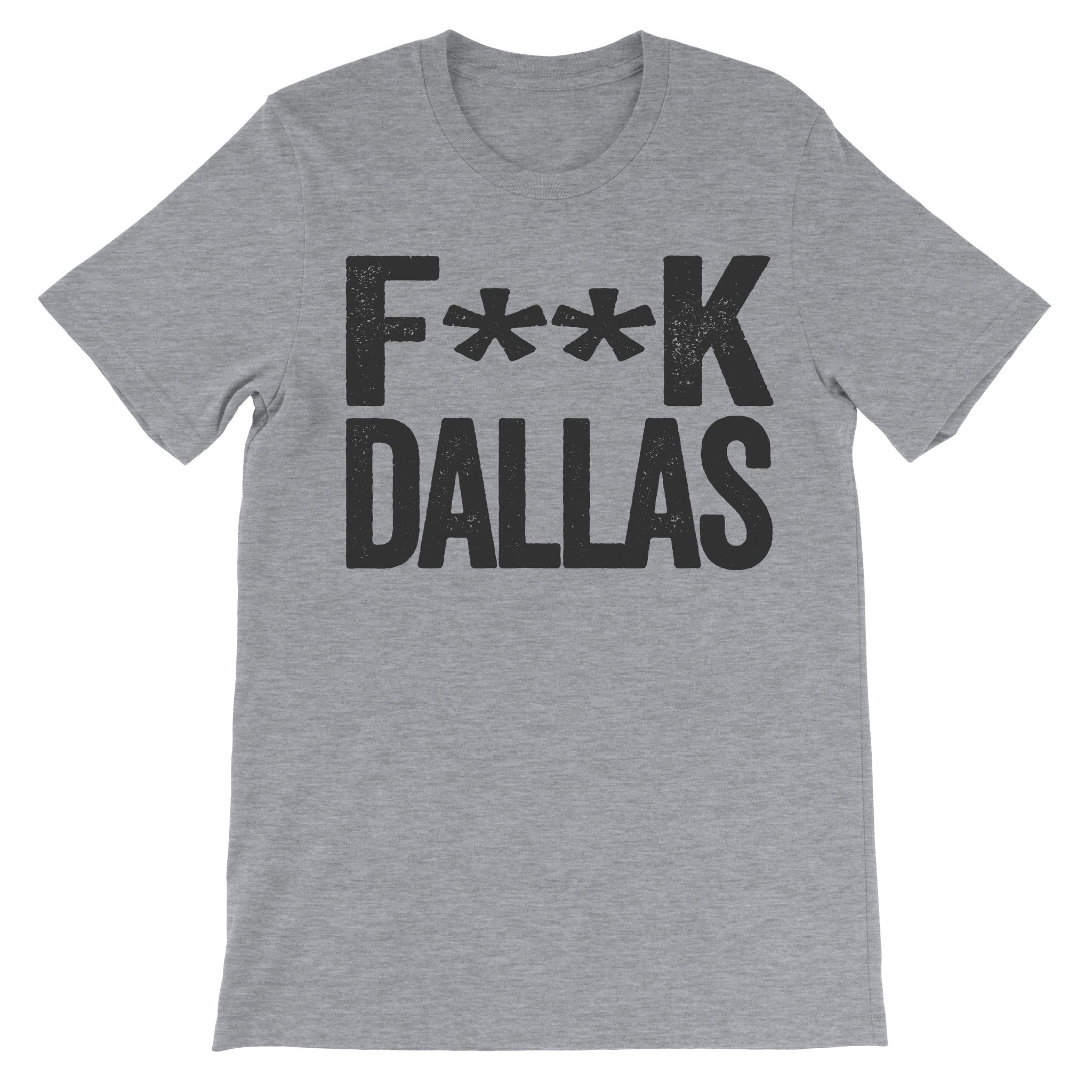 fuck dallas grey tee