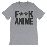 Fuck Anime grey tee