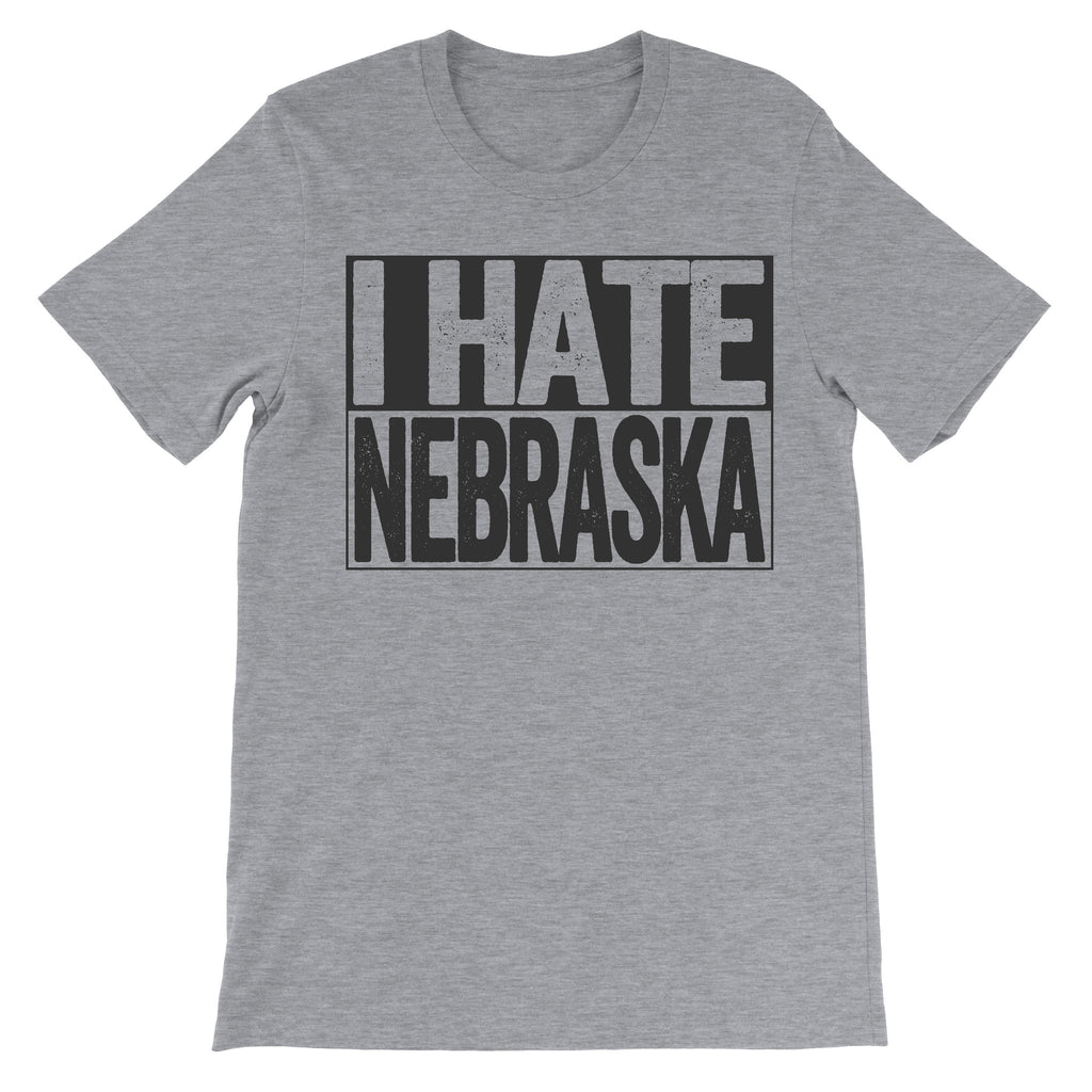 tshirt that says i hate nebraska