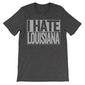 i hate louisiana dark grey tshirt trendy funny shirt