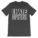 i hate hipsters dark grey shirt
