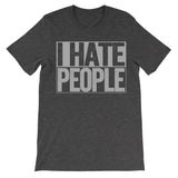 shirt that says i hate people dark grey shirt