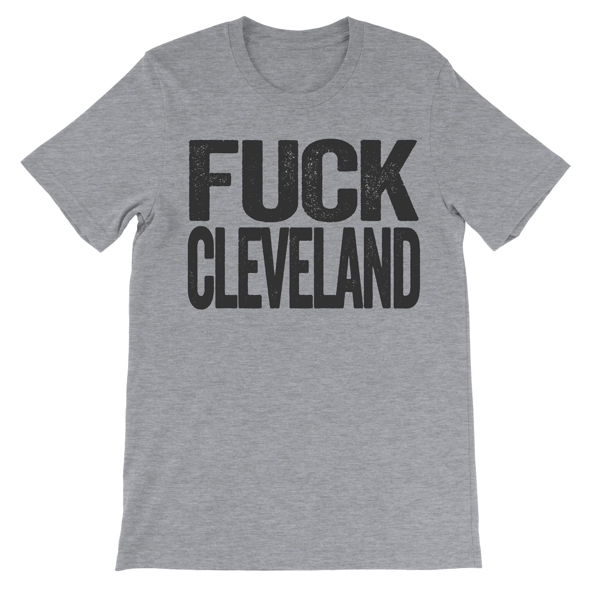 Fuck Cleveland grey tee