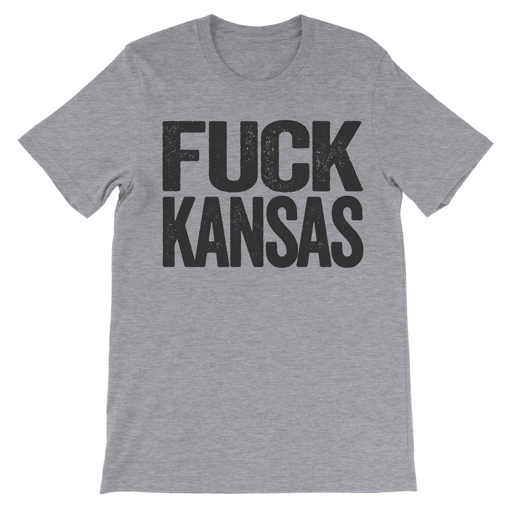 Fuck Kansas dark grey tee