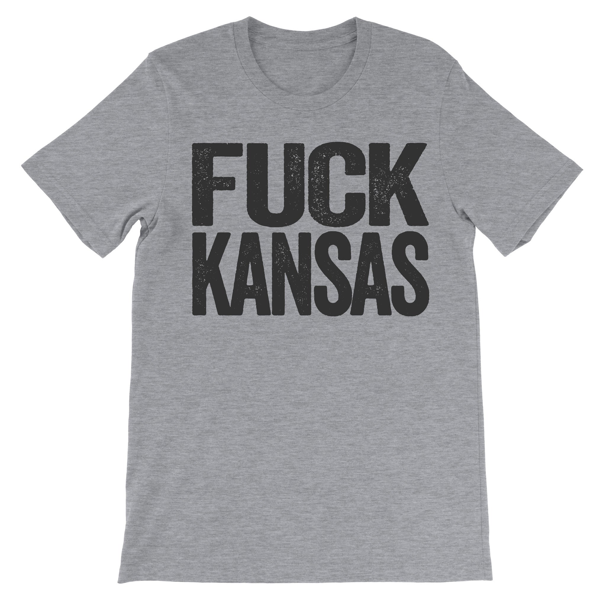 Fuck Kansas dark grey tee