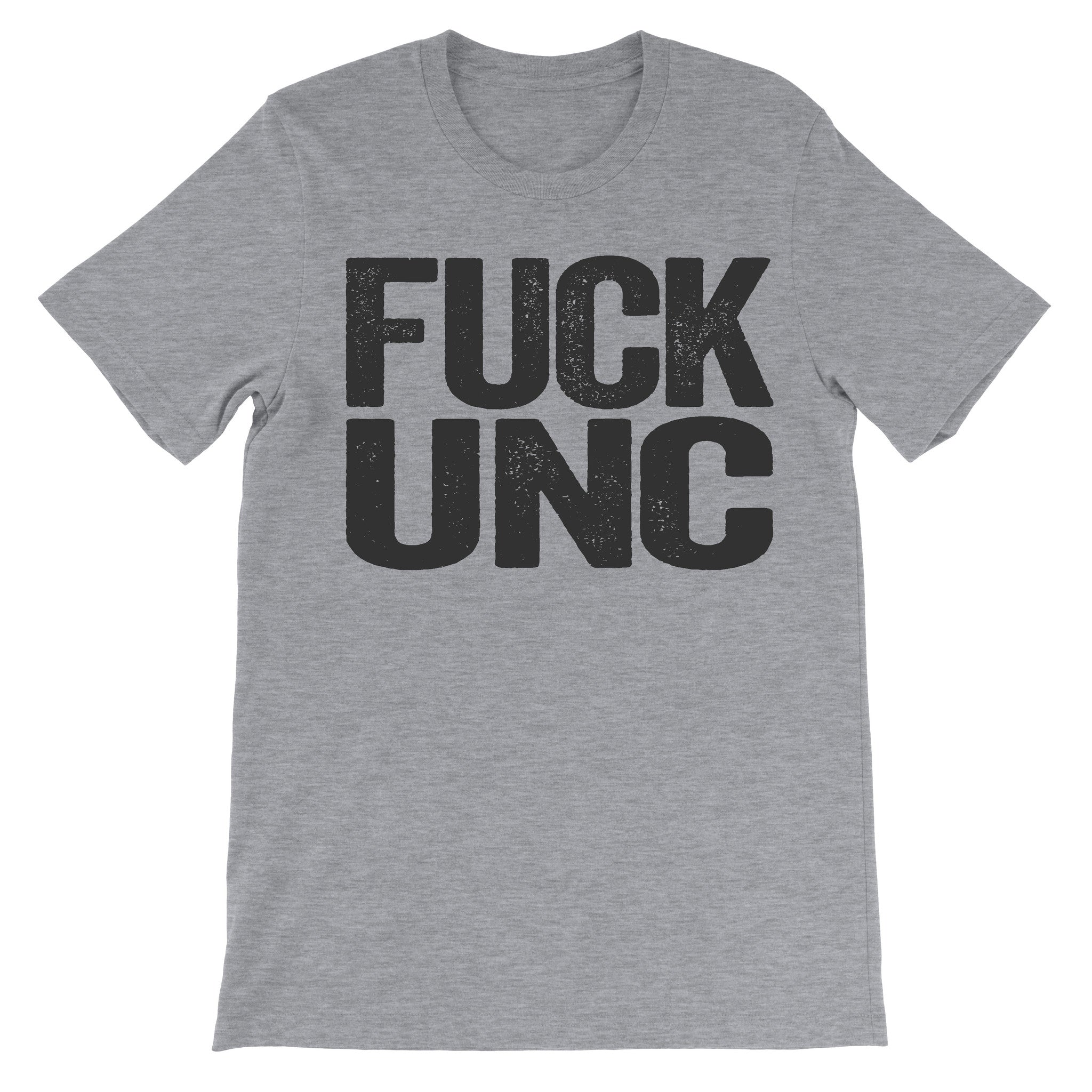 fuck unc grey tee