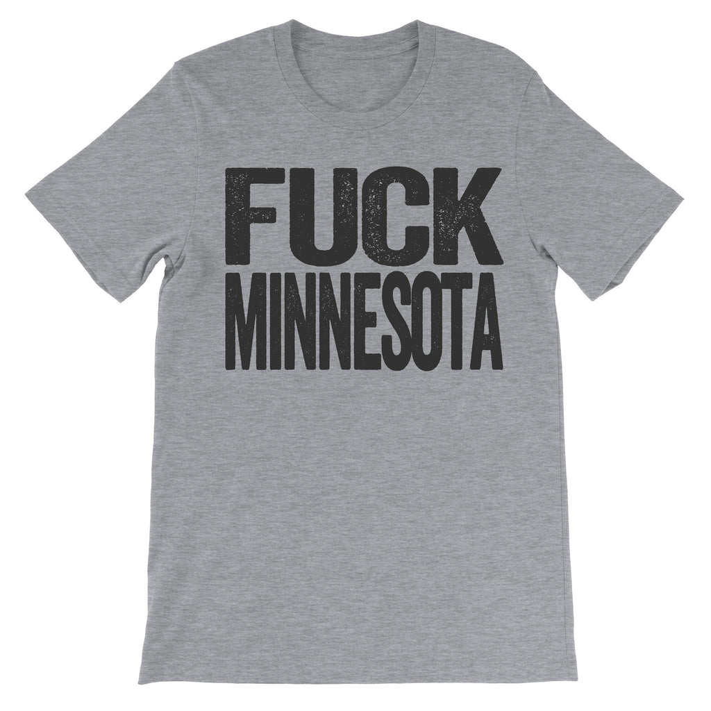 Fuck Minnesota grey subversive tee