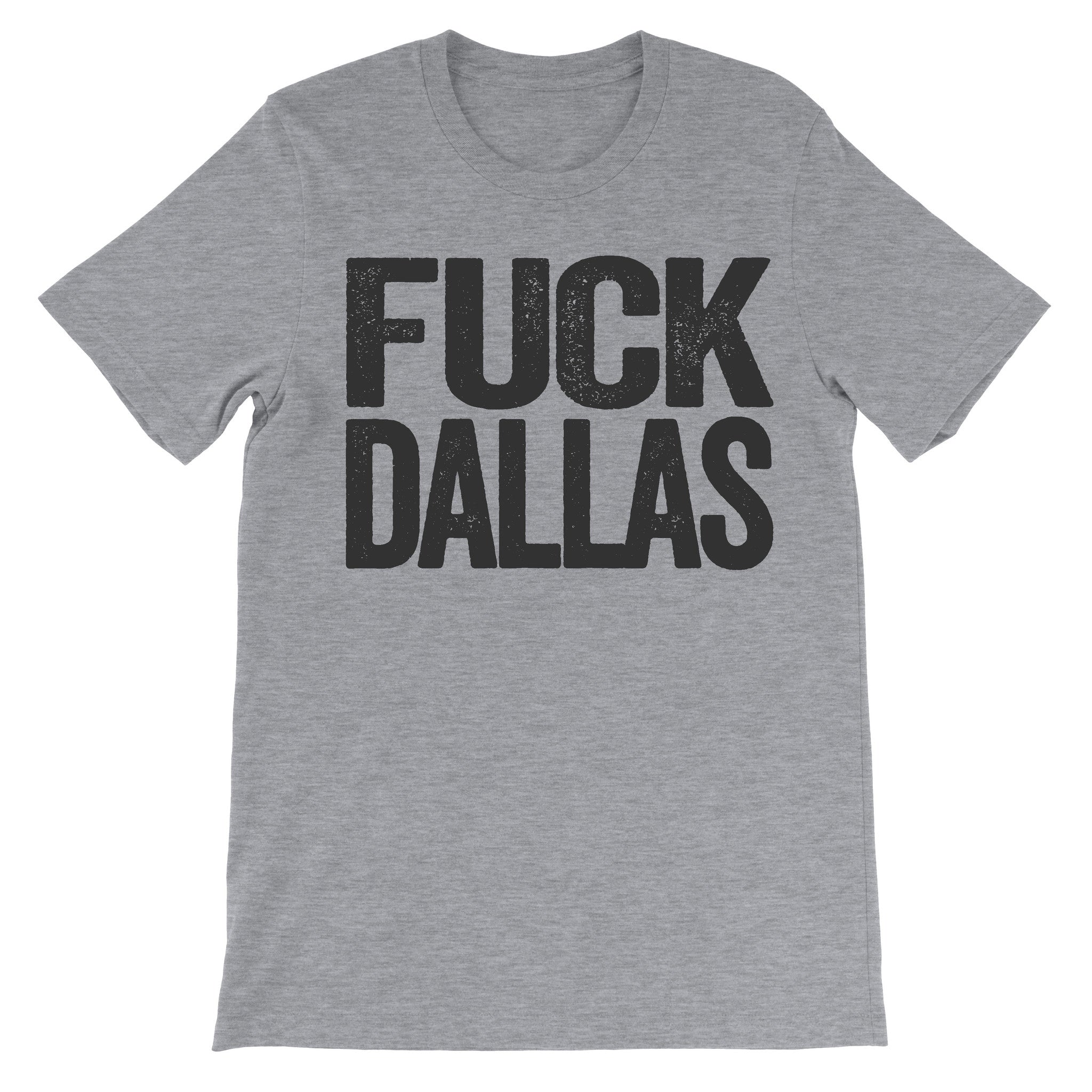fuck dallas grey tee