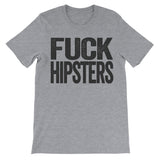Fuck Hipsters grey shirt