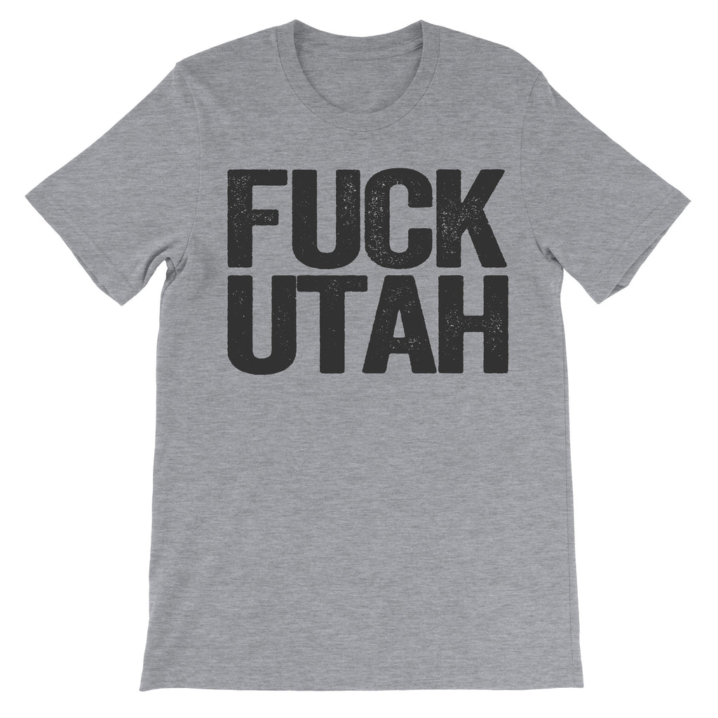 Fuck Utah grey trendy tee