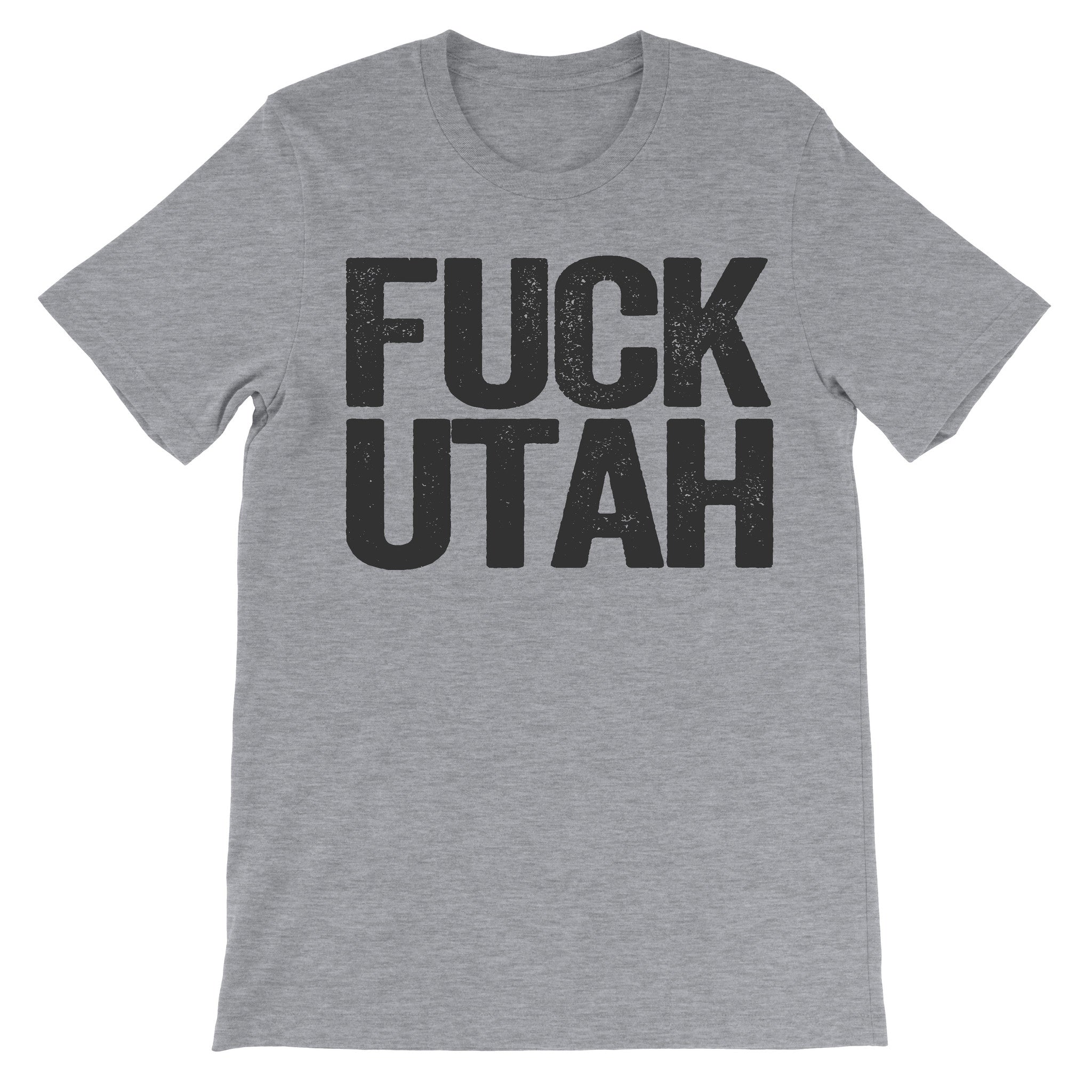 Fuck Utah grey trendy tee