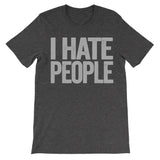 i hate people dark grey tshirt