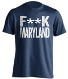 fuck maryland terps penn state psu lions blue tshirt censored