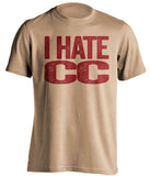 i hate cc du denver pioneers gold pan gold tshirt