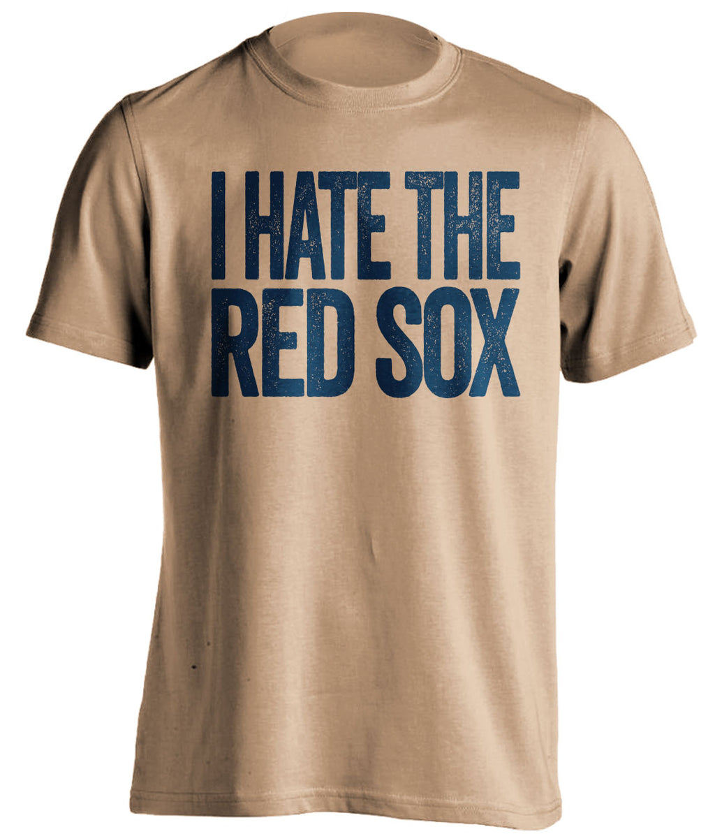milwaukee brewers old gold shirt i hate the red sox
