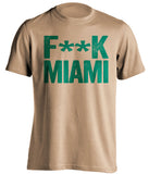 university south florida bulls fan shirt hate miami