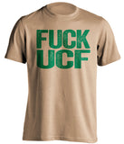 fuck ucf uncensored old gold tshirt for usf bulls fans