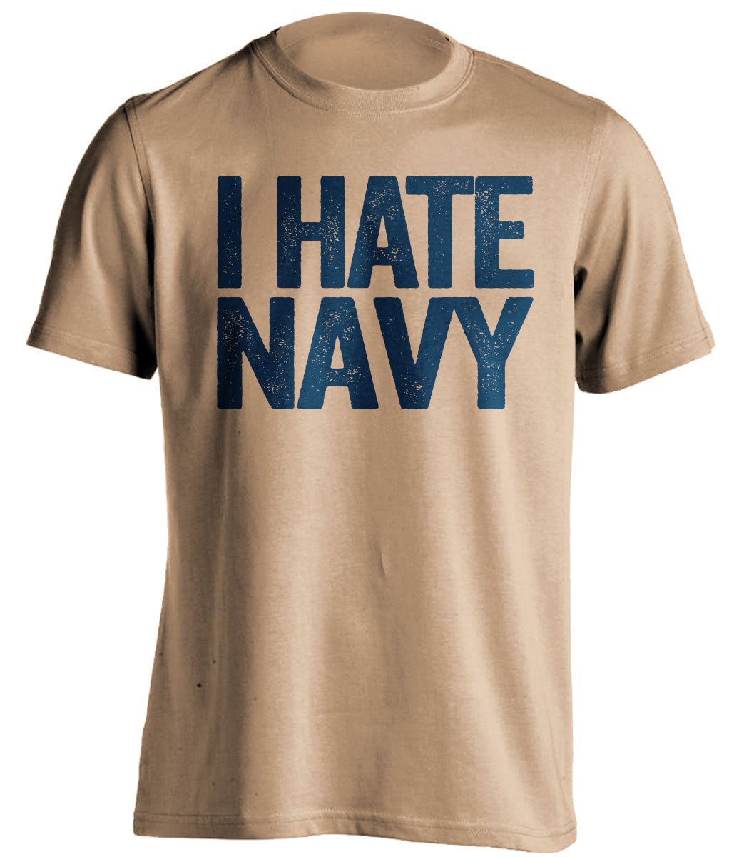 i hate navy notre dame fan old gold shirt