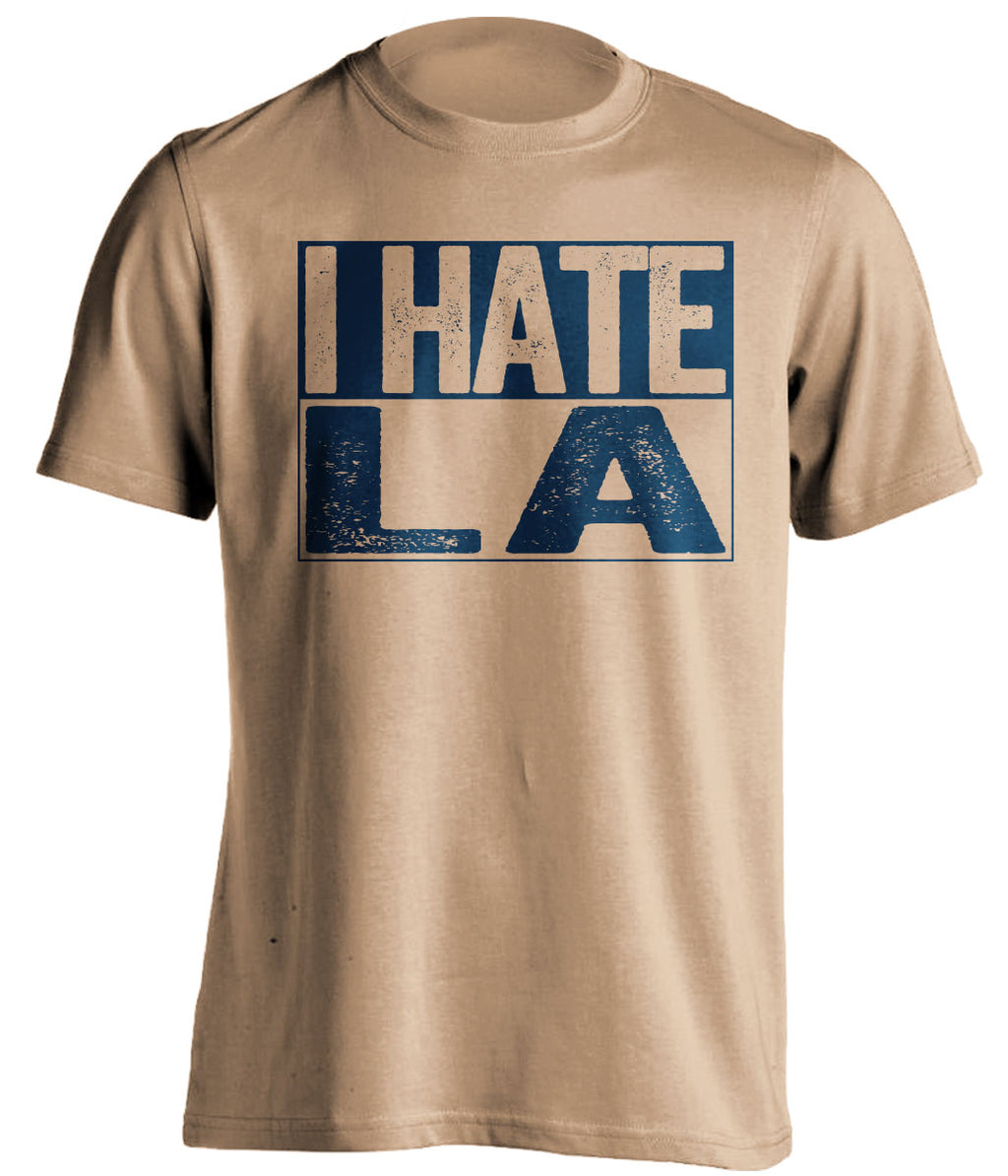 i hate la rams st louis rams fan old gold shirt