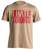 i hate toronto leafs ottawa senators gold shirt