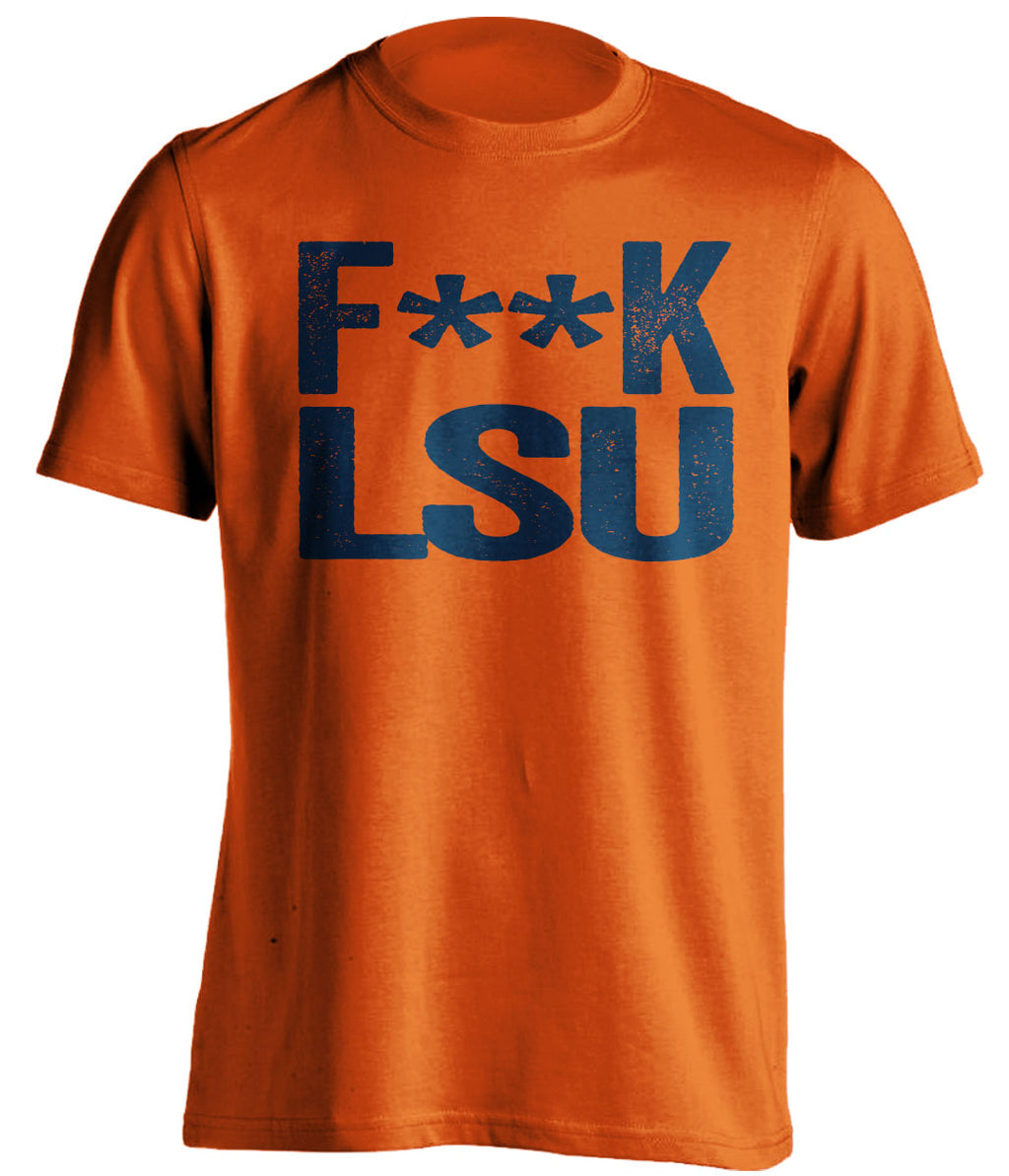 fuck lsu censored orange tshirt for auburn fans