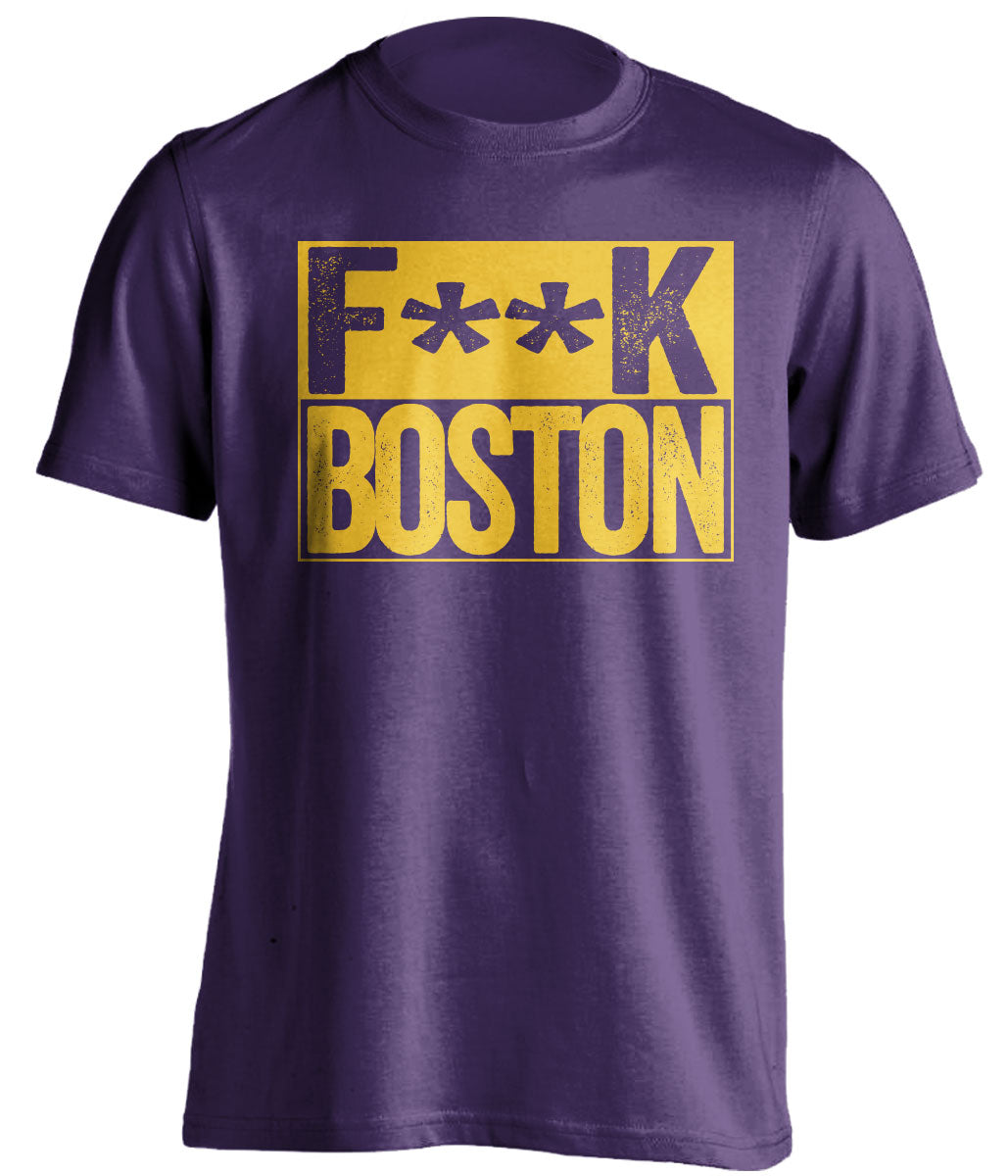 fuck boston los angeles lakers tshirt