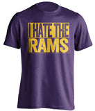 i hate the rams minnesota vikings purple shirt