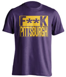 fuck pittsburgh baltimore football shirt