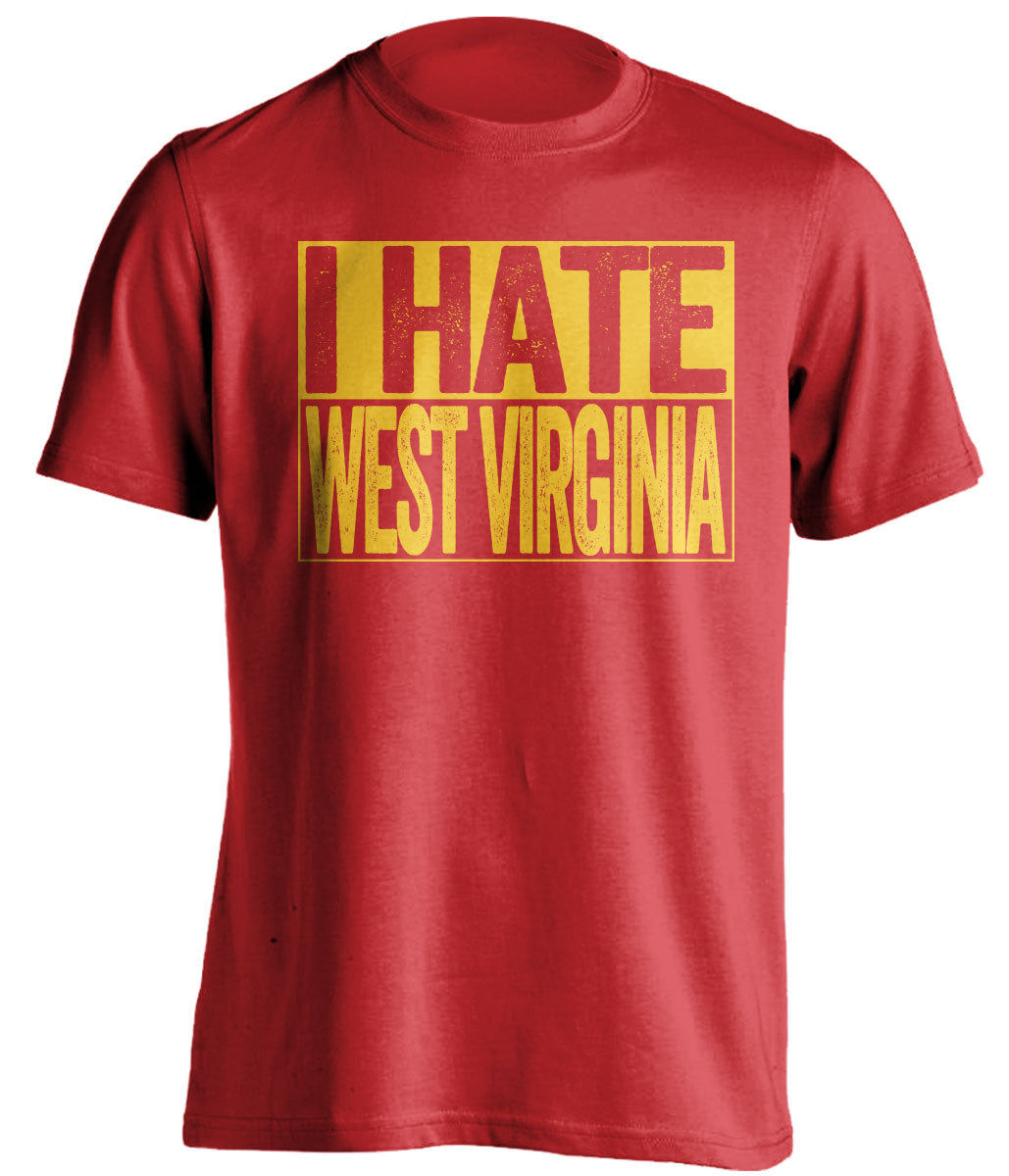 i hate west virginia wvu maryland terrapins terps red shirt