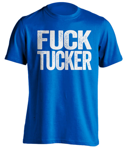 fuck tucker carlson fox news democrat blue tshirt uncensored