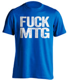 Fuck MTG Shirt - Blue and White Version - Text Ver - Beef Shirts