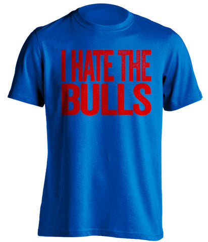 i hate the bulls blue shirt detroit pistons fan