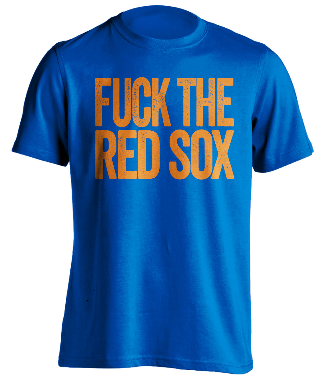 fuck the red sox mets fan shirt blue uncensored