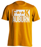 fuck auburn censored orange shirt tennesse vols fan