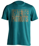 i hate the patriots jacksonville jaguars shirt