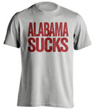 alabama sucks south carolina gamecocks fan grey shirt