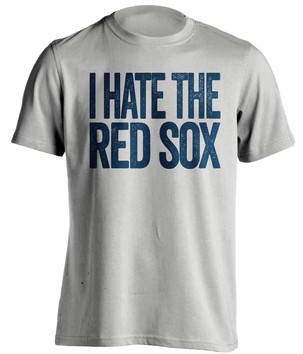 milwaukee brewers grey shirt i hate the red sox