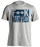 fuck manfred lockout new york yankees fan grey shirt censored