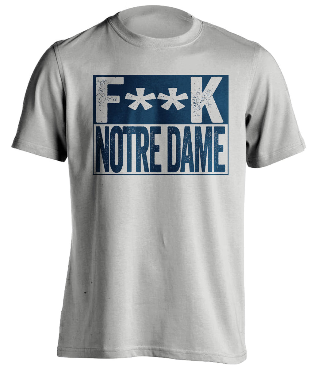 fuck notre dame grey shirt pittsburgh panthers censored