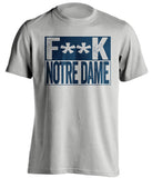 fuck notre dame grey shirt pittsburgh panthers censored